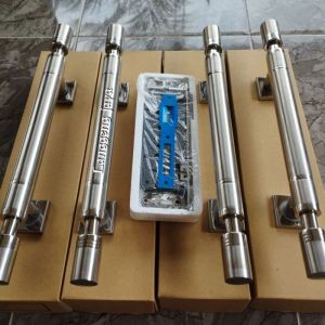 Terbaru 4pcs+body kunci set 80cm60cm45cm handle pintu rumah minimalis modern bahan full stainless steel
