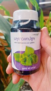 Puree Herb ภูรีเฮิร์บ พลูคาว แคปซูล อาหารเสริม 1 ขวด 60 แคปซูล ผิวหนัง ผื่น คัน