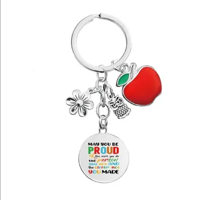 Sg Instock! Teachers Day Apple Keychain