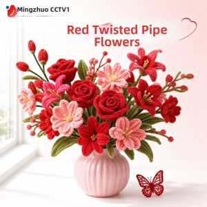 MINGZHUO | Dense Red Color Handmade DIY Materials Set