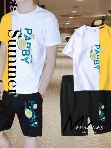 ชุดเสื้อยืดสกรีนลายกับกางเกงขาสั้นสกรีนลายสวยเด่นคมชัด สีไม่ตก ไม่หลุดไม่ลอก รีดทับลายสกรีนได้ผ้าหนาตัวใหญ่ดีไซด์ใหญ่จริง