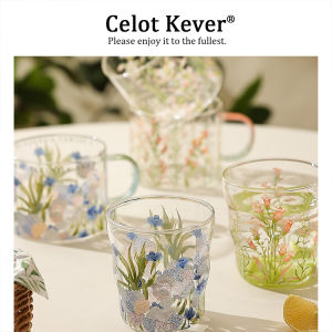French Style Heat-Resistant High Aesthetics Glass Coffee Cup