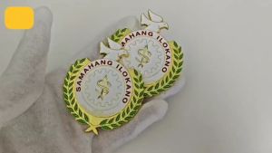 New 3inch High-Quality Solid International SAMAHANG ILOKANO Emblem Waterproof Non-Fading 3D Metal ILOCANO Car Badge