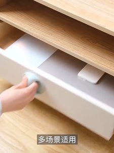 1Pc Door Handle Self-adhesive Drawer Knobs Punch-Free Drawer Cupboard Cabinet Refrigerator Handle Pull Handle