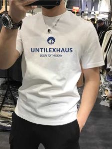 Áo Thun Nam Tay Ngắn Mùa Hè Thường Ngày Thoáng Khí in Họa Tiết Thời Trang Thường Ngày Tay Lửng Dáng Rộng Thoải Mái