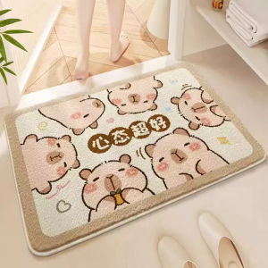 VIKAMA Door Mat Porch Mat Imitation Cashmere Floor Mat Kitchen Mat Window Mat Light Breathable Comfortable Soft