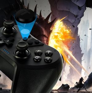 T-37 Bluetooth Gamepad Ergonomic Design support Double Motor Function for Nintendo Switch Lite