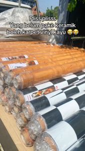KARPET VINYL KARPET PLASTIK TAPLAK MEJA KARPET PLASTIK ANTI AIR HARGA PER METER LEBAR 120 CM