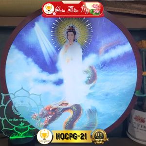 Hào Quang Cơ Phật Giáo Quan Thế Âm Bồ Tát CHÂN THIỆN MỸ Đèn Trang Trí Bàn Thờ Cho Tượng Phật HQCPG-21