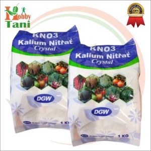 Pupuk Kno3 Crystal Putih Kalium Nitrat 1kg DGW / Kno3 Putih