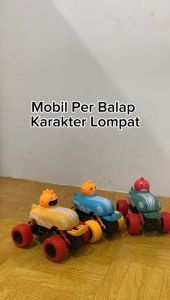 Mainan Mobil Per Balap Karakter Lompat / Wheel Drive Vehicle / Pull Back Car / Mainan Anak Viral / Mainan Mobil Tarik