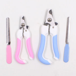 Professional Dog Nail Clipper Stainless Steel Dog Cat Nails Trimmer Labor-Saving Clipper Convenient Grooming Supplies Pink Blue