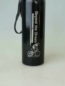 500ML Bicycle Water Bottle Vacuum Stainless Steel Cycling Water Bottle Double Walled Simple Thermo Mug Insulated With Straw