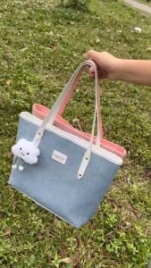 Túi xách nữ đeo vai túi tote da loang sang chảnh tặng kèm charm mây HĐ 250