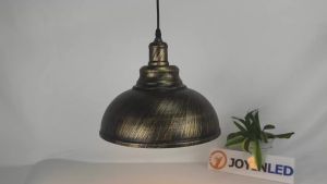 JOYINLED Single Head E27 Industrial Pendant Light Black Silver Copper Retro Vintage Metal Ceiling Lamp for Office Cafe Bar