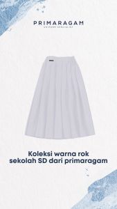 Rok seragam sekolah sd putih panjang rempel lipit atas ban pinggang karet Rok Pleated Panjang Anak Ukuran Rok Anak Sesuai Kelas - Lazada