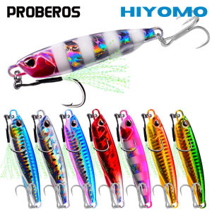 PROBEROS 1 Cái Mồi Câu Cá Jig Kim Loại Dạ Quang 10G 15G 20G 30G 40G 50G 60G Mồi Câu Chìm Chậm Mồi Cứng Nhân Tạo Đúc Dài Dụng Cụ Câu Cá LF102