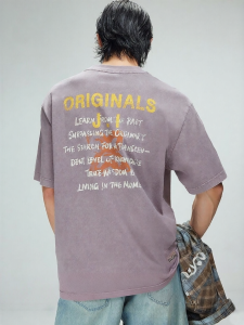 Jack Jones | Cotton Printed Washed Mens T-Shirt