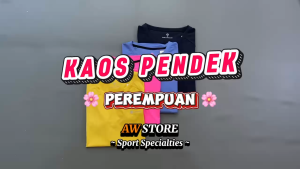 BAJU OLAHRAGA WANITA LENGAN PENDEK BAJU LARI SENAM YOGA GYM FITNESS DRYFIT IMPORT