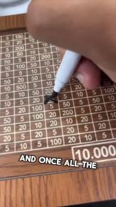 1000/2000/5000/10000 Money Box Wooden Piggy Bank with Reusable Money Box with Saving Goal and Numbers Boxes