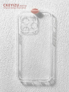 Ultra-Thin Transparent Soft Silicon Phone Case for Apple 14Promax 15New 17Pro Womens Style Full Cover Protection for iPhone