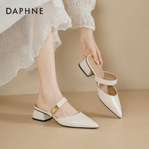 Daphne | Dép Mũi Hở Kiểu Pháp Cao Gót Cho Mùa Hè Ngoài Trời