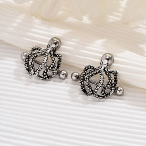 2PCS 14G Nipple Ring 316L Stainless Steel Octopus Nipple Piercing Burnish Nipple Bar Barbell Bar Body Jewelry for Women