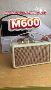 Loa Di Động Bluetooth M600 Bass Sâu – Âm Sống Động – Điều Khiển Núm Xoay Đa Hướng Tiện Lợi
