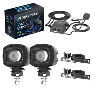 LED Auxiliary Headlight Motorcycle Spot Driving Fog Lights For BMW R1250GS R1200 GS ADV F800GS K1600 Universal Driving Fog Lamp