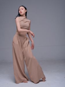 Màu Kaki Bộ Đồ Tập Múa Hiện Đại Thoải Mái Co Giãn Thoải Mái Hòa Nhạc Khiêu Vũ Du Lịch Nữ Quần Áo Tập Thể Dục Hàng Ngày Mùa Xuân