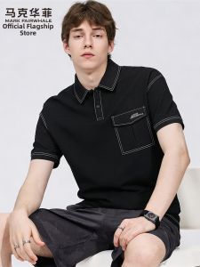 Mark Fairwhale | Cotton Placket Short Sleeve New Summer Casual T-Shirt
