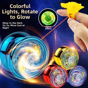 MOMIAN | Light-up Alloy Yo-Yo with Automatic Return