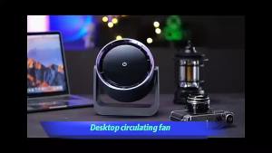 Mini USB Desk Fan 6-Blade 3000mAh Rechargeable Portable Home & Travel Cooler with Digital Display