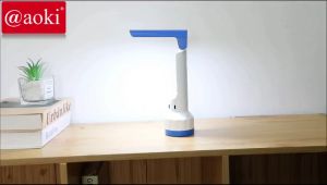 AOKI Senter LED 2-in-1 USB-C 1200mAh – Lampu Meja & Senter Multifungsi