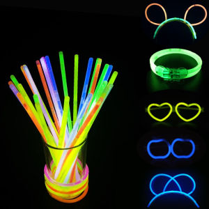 50 PCS Glow Stick Bracelet For Glow in The Dark Fun Light Party Birthday Party Needs Decoration