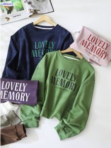 Áo Hoodie Ngắn In Chữ Cả Hai Mặt 260g