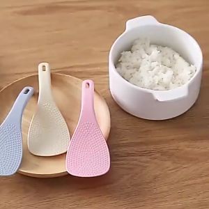 SP Wheat Straw Rice Serving Spoon Large Non-stick Rice Scoop Tableware Spoon Dinnerware Kitchen Tool
