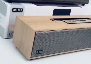 Loa Vi Tính Kết Nối Bluetooth - Công Suất 20W Âm Thanh Hay Bass Mạnh Để Bàn Thiết Kế Dạng Gỗ Cực Kì Sang Trọng - Bảo Hành 1 Năm