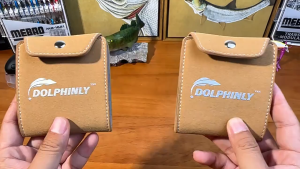 DOLPHINLY กระเป๋าหนัง เก็บเหยื่อสปูน พกพาสะดวก
