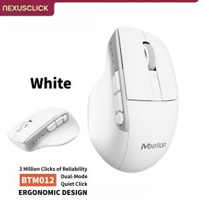 Dual Mode Ergonomic Silent Wireless Mouse NexusClick Finger Drag 3 Million Clicks Custom Programmable Buttons Durable Battery Of