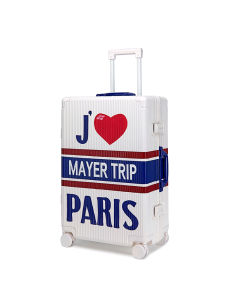 MAYERTRIP Aluminum Frame Carry-On Suitcase PC Password High End 20 Inch Womens Luggage with Universal Wheels 24 Inch