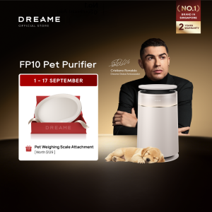 Dreame FP10 Pet Air Purifier | 99.5% Hair Capture 99.99% Antibacterial Self-Cleaning Filter 6-Stage Purification