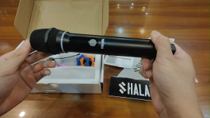 SHALANRA BR288/GR288 Professional UHF Wireless Microphone RGB ring karaoke microphone for Live Show
