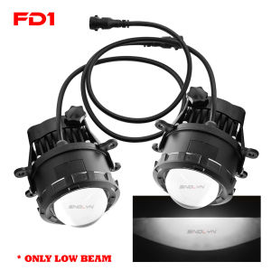 Sinolyn 3 Inch Bi LED Projector Lens Universal H11 Fog Light Red Devil Demon Eyes Fog Lamps Bumper Driving Sport Lights for Car Accessories Retrofit Style Waterproof