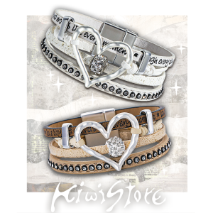 Y2K Apocalyptic Memory Heart Bracelet Trendy Girl Hippie Wanderer Sweet Cool Subculture Punk Retro High Fashion Jewelry