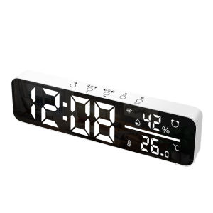 SZ-01T Clock Temperature and Humidity  Alarm Clock Home Supplies Home Decorations  Clocks WiFi Temperature Humidity Sensor