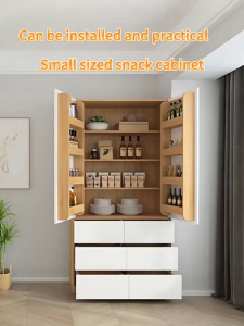 ALIVIA. Kitchen Sideboard Multifunctional storage cabinet With drawer + Open door design Cupboard