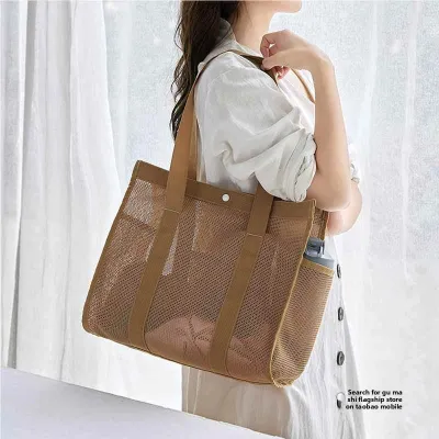 gumahus | Large Capacity Bath Bag Mesh Swimming Storage Bag