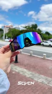 SCVCN Sports Sunglasses Men Women Bike Cycling Glasses Windproof UV400 Outdoor Riding Eyewear Fishing Windproof Goggles