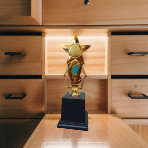 Piala Figur Bintang Satu Piala Trophy Penghargaan Costum Nama Kejuaraan